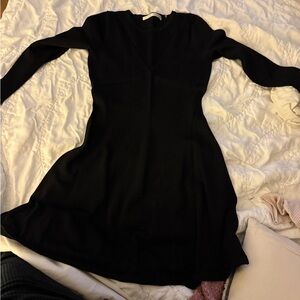 Monaco Classic Black Long Sleeve Dress with Fun Cutout Details